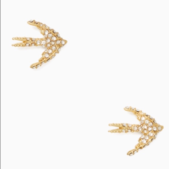 kate spade Jewelry - Kate Spade ♠️ NWT Gold Bird Stud Earrings